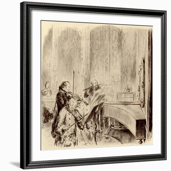 FREDERICK THE GREAT --Adolph Friedrich Erdmann von Menzel-Framed Giclee Print