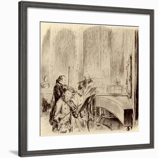 FREDERICK THE GREAT --Adolph Friedrich Erdmann von Menzel-Framed Giclee Print