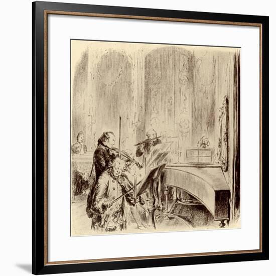 FREDERICK THE GREAT --Adolph Friedrich Erdmann von Menzel-Framed Giclee Print