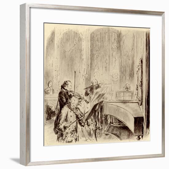 FREDERICK THE GREAT --Adolph Friedrich Erdmann von Menzel-Framed Giclee Print