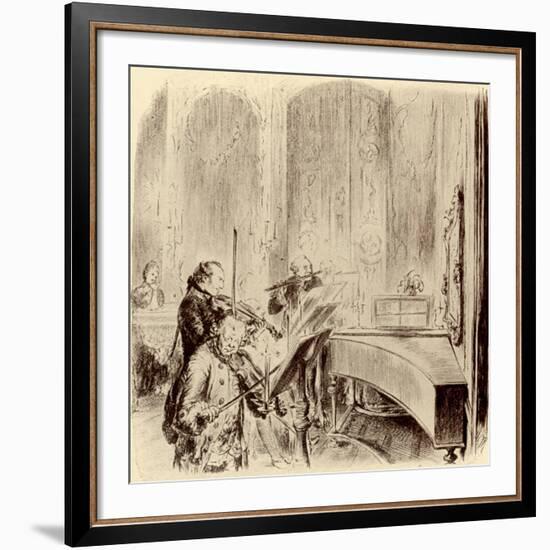 FREDERICK THE GREAT --Adolph Friedrich Erdmann von Menzel-Framed Giclee Print