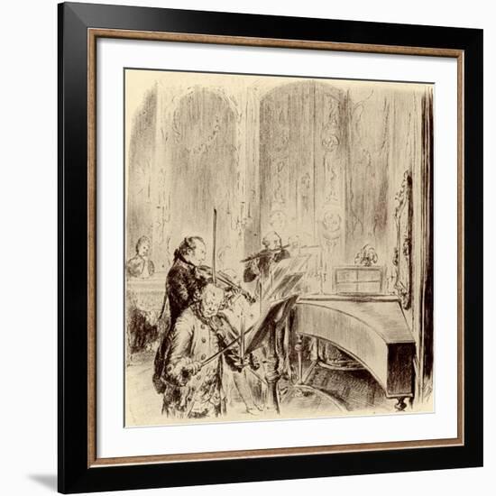 FREDERICK THE GREAT --Adolph Friedrich Erdmann von Menzel-Framed Giclee Print