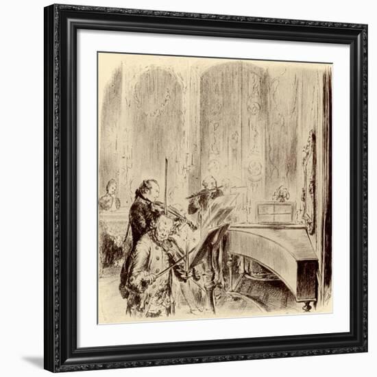 FREDERICK THE GREAT --Adolph Friedrich Erdmann von Menzel-Framed Giclee Print