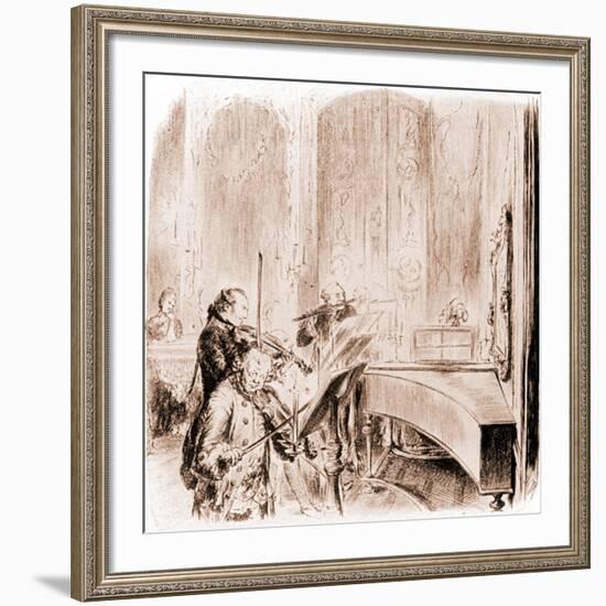 FREDERICK THE GREAT --Adolph Friedrich Erdmann von Menzel-Framed Giclee Print