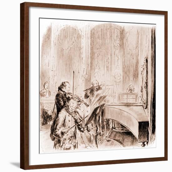 FREDERICK THE GREAT --Adolph Friedrich Erdmann von Menzel-Framed Giclee Print