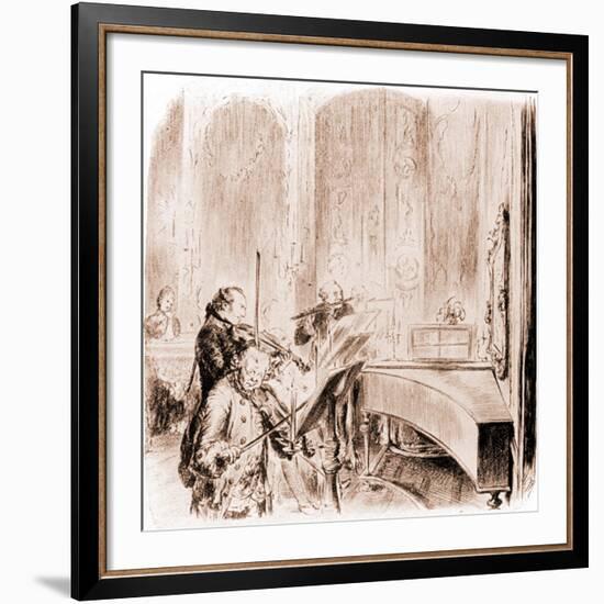 FREDERICK THE GREAT --Adolph Friedrich Erdmann von Menzel-Framed Giclee Print