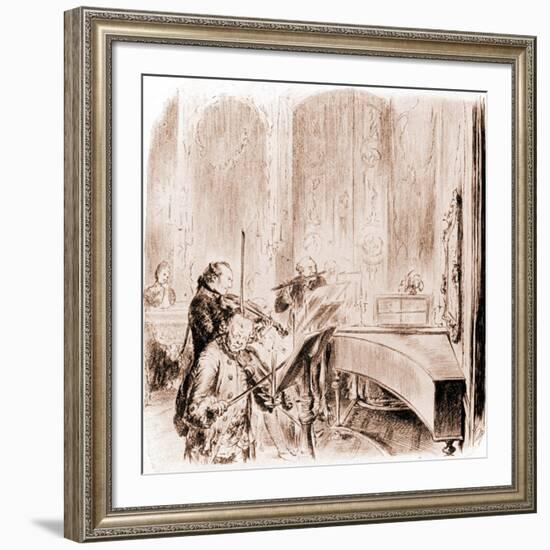 FREDERICK THE GREAT --Adolph Friedrich Erdmann von Menzel-Framed Giclee Print