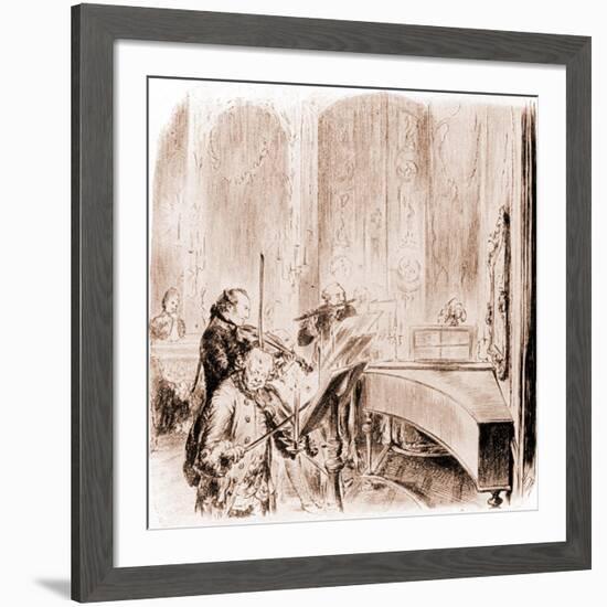 FREDERICK THE GREAT --Adolph Friedrich Erdmann von Menzel-Framed Giclee Print