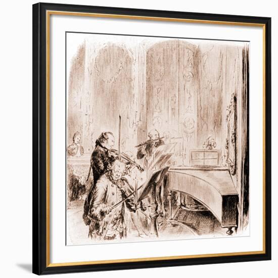 FREDERICK THE GREAT --Adolph Friedrich Erdmann von Menzel-Framed Giclee Print