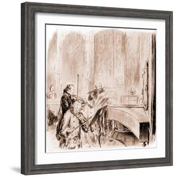 FREDERICK THE GREAT --Adolph Friedrich Erdmann von Menzel-Framed Giclee Print