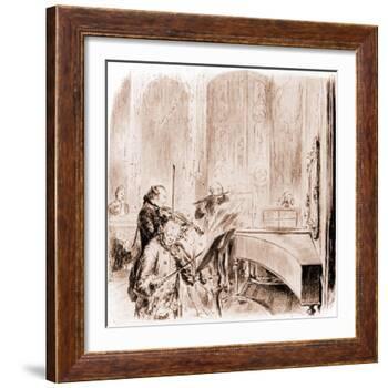 FREDERICK THE GREAT --Adolph Friedrich Erdmann von Menzel-Framed Giclee Print