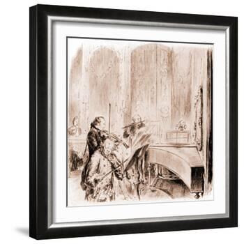 FREDERICK THE GREAT --Adolph Friedrich Erdmann von Menzel-Framed Giclee Print