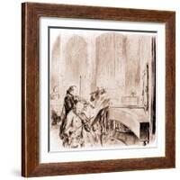FREDERICK THE GREAT --Adolph Friedrich Erdmann von Menzel-Framed Giclee Print