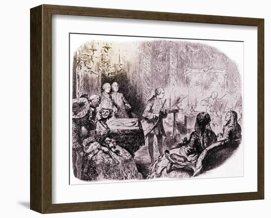 FREDERICK THE GREAT --Adolph Friedrich Erdmann von Menzel-Framed Giclee Print