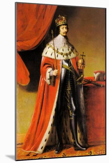 Frederick V as King of Bohemia, 1634 (Oil on Canvas)-Gerrit van Honthorst-Mounted Giclee Print