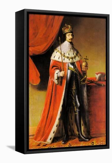 Frederick V as King of Bohemia, 1634 (Oil on Canvas)-Gerrit van Honthorst-Framed Premier Image Canvas