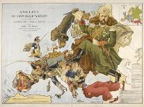 Angling in Troubled Waters, A Serio Comic Map of Europe, 1890-Frederick W Rose-Framed Giclee Print