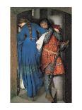 The Knight's Esquire (L'ecuyer)-Frederick William Burton-Giclee Print