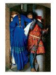 Meeting on Turret Stairs-Frederick William Burton-Stretched Canvas