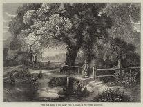The Foot-Bridge in the Lane-Frederick William Hulme-Giclee Print
