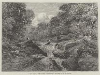 The Foot-Bridge in the Lane-Frederick William Hulme-Giclee Print