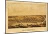 Fredericksburg, Virginia - Panoramic Map-Lantern Press-Mounted Art Print