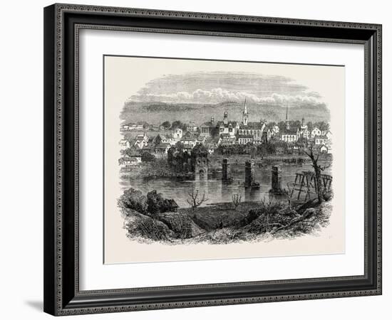 Fredericksburg, Virginia, USA, 1870s-null-Framed Giclee Print