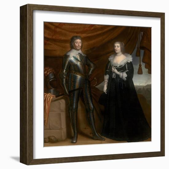 Frederik Hendrik and Amalia of Solms-Braunfels, C.1637-8 (Oil on Canvas)-Gerrit van Honthorst-Framed Giclee Print