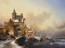 Winter Landscape with a Castle-Frederik Marianus Kruseman-Giclee Print