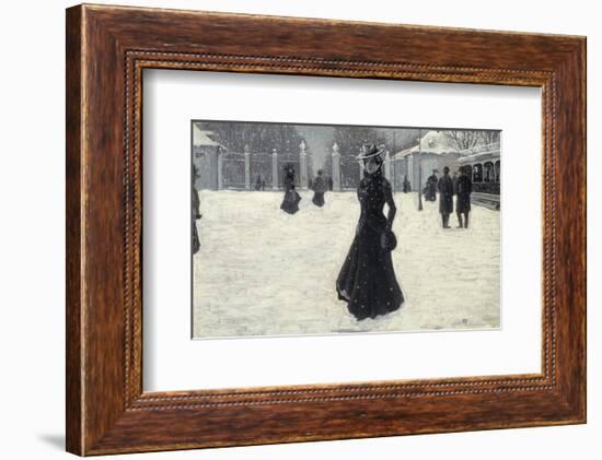 Frederiksborg Park, Copenhagen in Winter-Paul Fischer-Framed Giclee Print