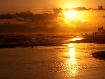 Pensacola Beach Sunset-Fredrick Corey Chestnut-Framed Premier Image Canvas