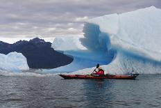 Sea Kayaking Among Icebergs, Laguna San Rafael NP, Aysen, Chile-Fredrik Norrsell-Photographic Print