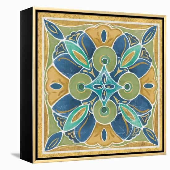 Free Bird Mexican Tiles I-Daphne Brissonnet-Framed Stretched Canvas