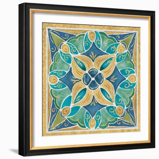 Free Bird Mexican Tiles II-Daphne Brissonnet-Framed Art Print