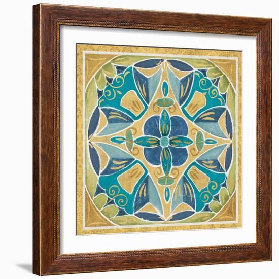 Free Bird Mexican Tiles III-Daphne Brissonnet-Framed Art Print
