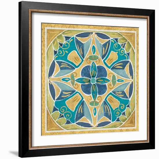 Free Bird Mexican Tiles III-Daphne Brissonnet-Framed Art Print