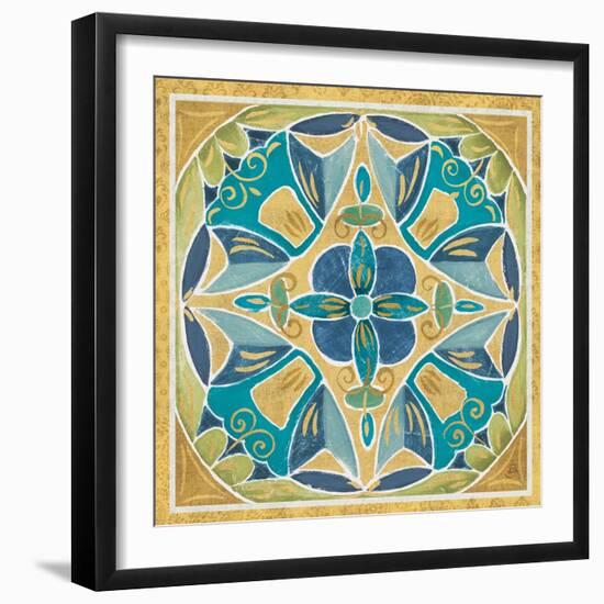 Free Bird Mexican Tiles III-Daphne Brissonnet-Framed Art Print