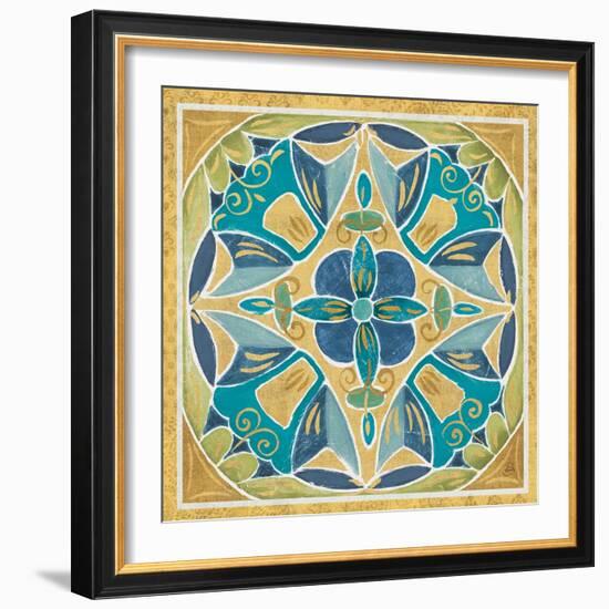 Free Bird Mexican Tiles III-Daphne Brissonnet-Framed Art Print