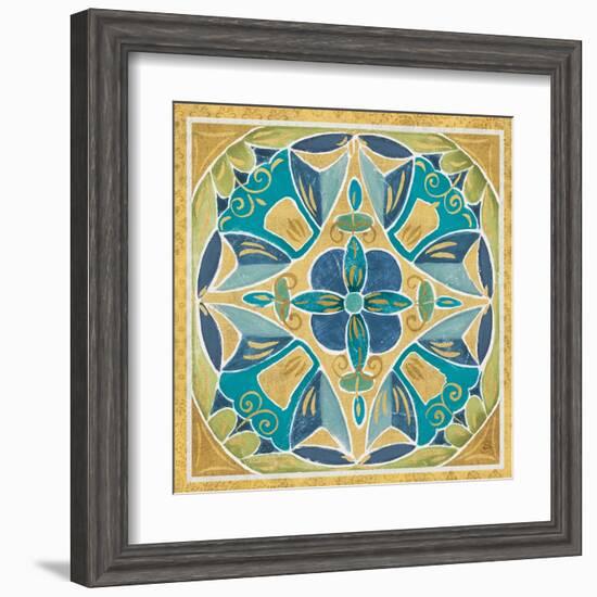 Free Bird Mexican Tiles III-Daphne Brissonnet-Framed Art Print