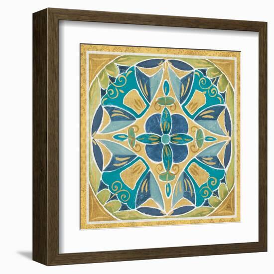 Free Bird Mexican Tiles III-Daphne Brissonnet-Framed Art Print