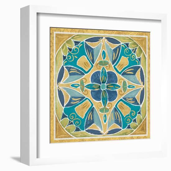 Free Bird Mexican Tiles III-Daphne Brissonnet-Framed Art Print