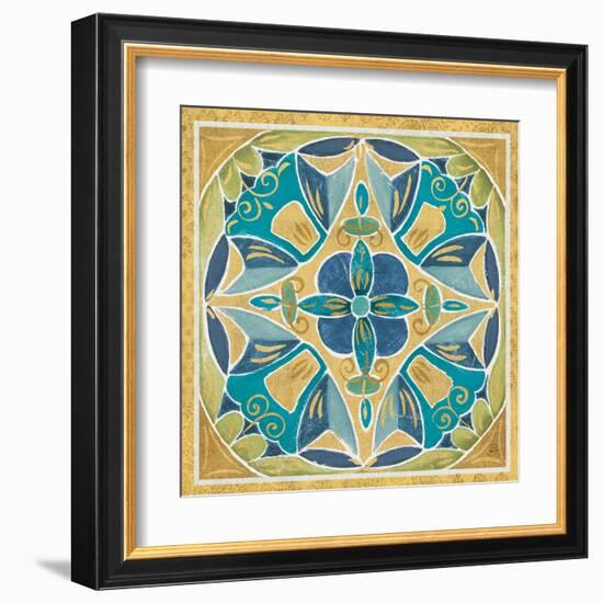 Free Bird Mexican Tiles III-Daphne Brissonnet-Framed Art Print