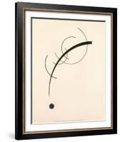 Free Curve to the Point - Accompanying Sound of Geometric Curves, 1925-Wassily Kandinsky-Framed Art Print