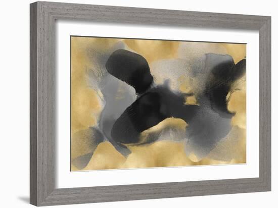 Free Form on Gold-Hannah Carlson-Framed Art Print
