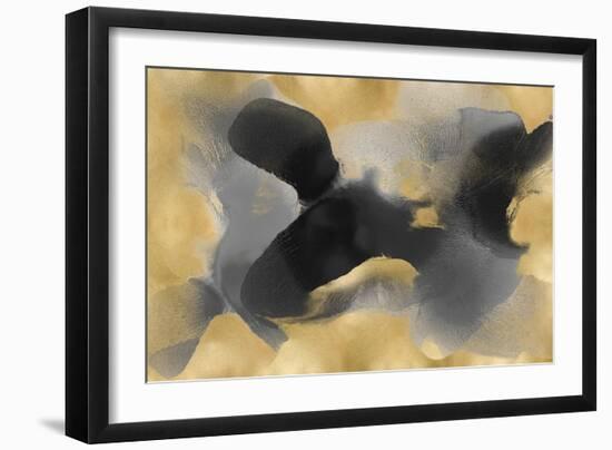 Free Form on Gold-Hannah Carlson-Framed Art Print