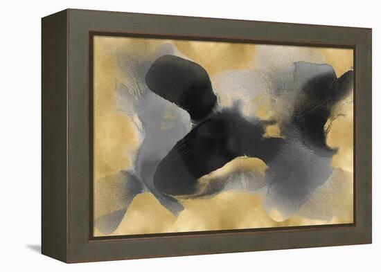 Free Form on Gold-Hannah Carlson-Framed Stretched Canvas