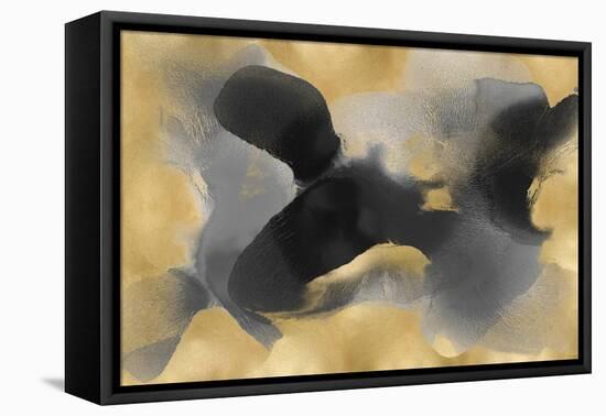 Free Form on Gold-Hannah Carlson-Framed Stretched Canvas