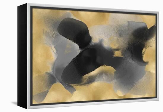 Free Form on Gold-Hannah Carlson-Framed Stretched Canvas