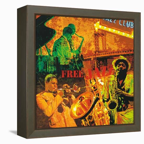 Free Jazz-Tyler Burke-Framed Stretched Canvas