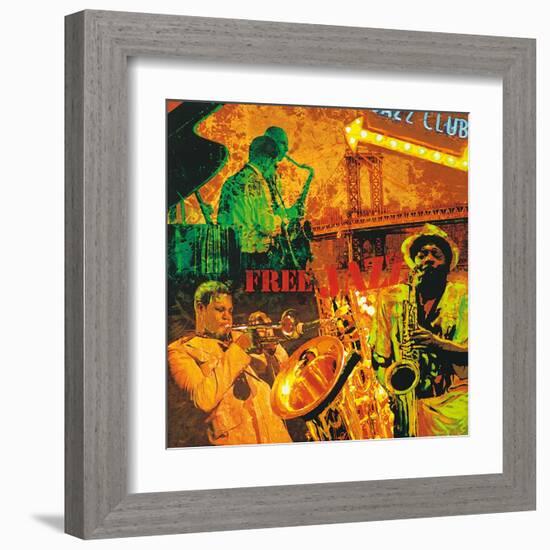 Free Jazz-Tyler Burke-Framed Art Print